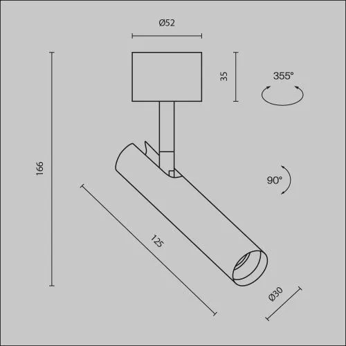 Потолочный светильник Technical C141CL-L125-6W3K-W  фото 10