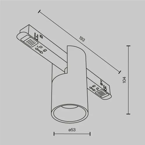 Трековый светильник Technical TR122-2-7W3K-BS  фото 9