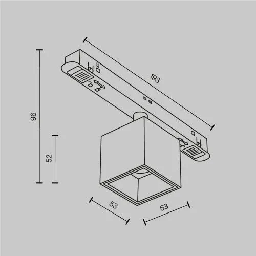 Трековый светильник Technical TR133-2-7W3K-B  фото 5