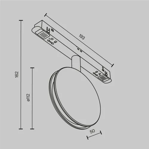 Трековый светильник Technical TR090-4-6W-DS-B  фото 3