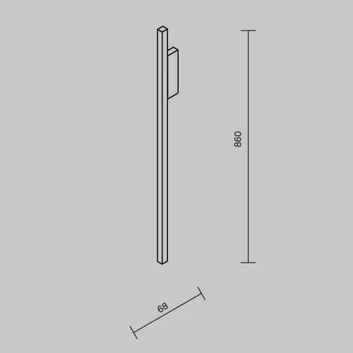 Настенный светильник (бра) Maytoni MOD245WL-L24BK  фото 3