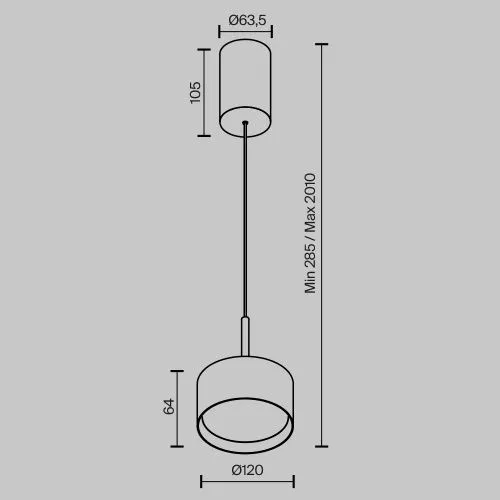 Подвесной светильник Technical P102PL-12W3K-B  фото 7