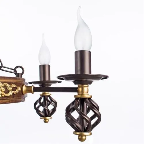 Подвесная люстра Arte Lamp Cartwheel A4550LM-6CK  фото 3