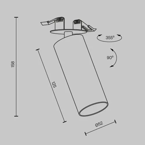 Потолочный светильник Technical C053CL-L12W3K-W-W  фото 8
