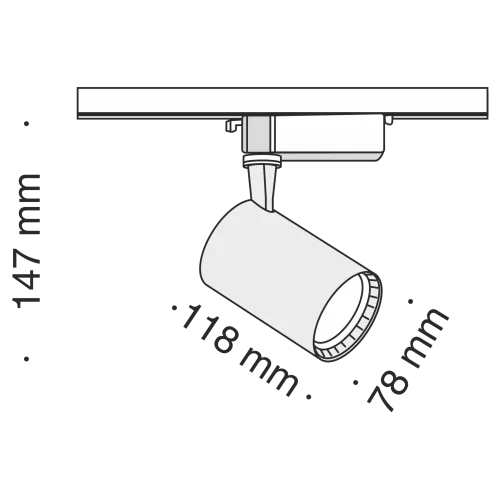 Трековый светильник Technical TR003-1-12W4K-W  фото 4