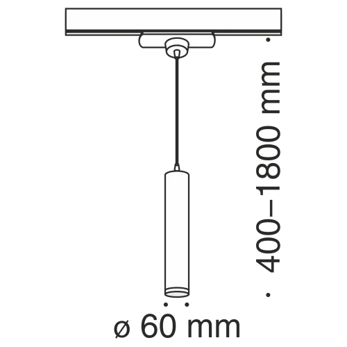 Трековый светильник Technical TR008-1-GU10-W  фото 2
