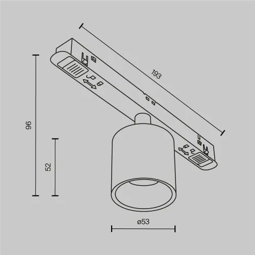 Трековый светильник Technical TR132-2-7W4K-B  фото 9