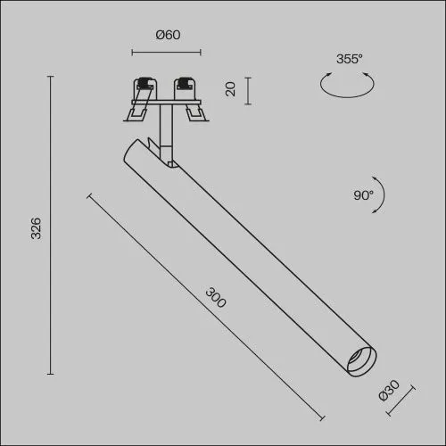Встраиваемый светильник Technical C141RS-L300-6W3K-W  фото 11