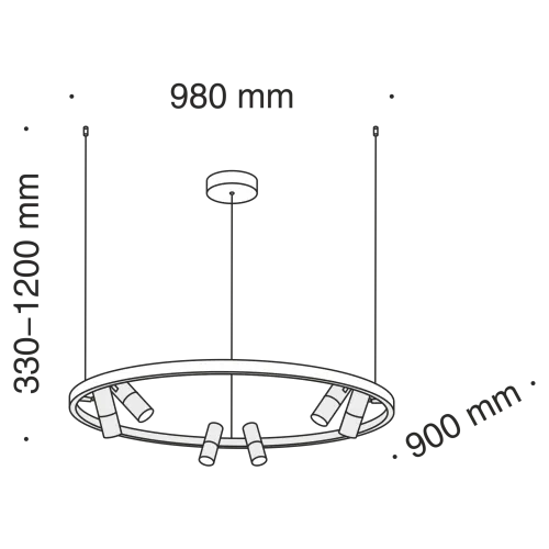 Подвесной светодиодный светильник Maytoni Satellite MOD102PL-L42W4K  фото 4