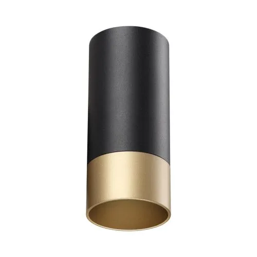Светильник накладной SONEX Slim 370867  черный/золото 