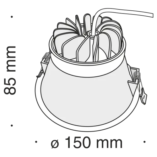 Встраиваемый светильник Technical DL039-L15W3K  фото 2