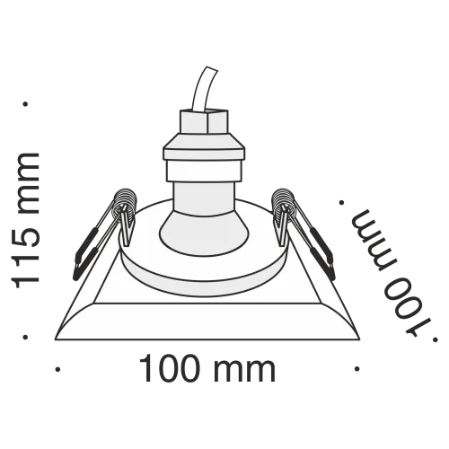 Встраиваемый светильник Technical DL007-1-01-W  фото 3